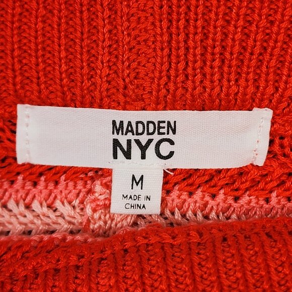 Madden NYC Crochet Shorts Women's Size Medium 7-9 Poppy Red Beach NWT - Picture 5 of 10